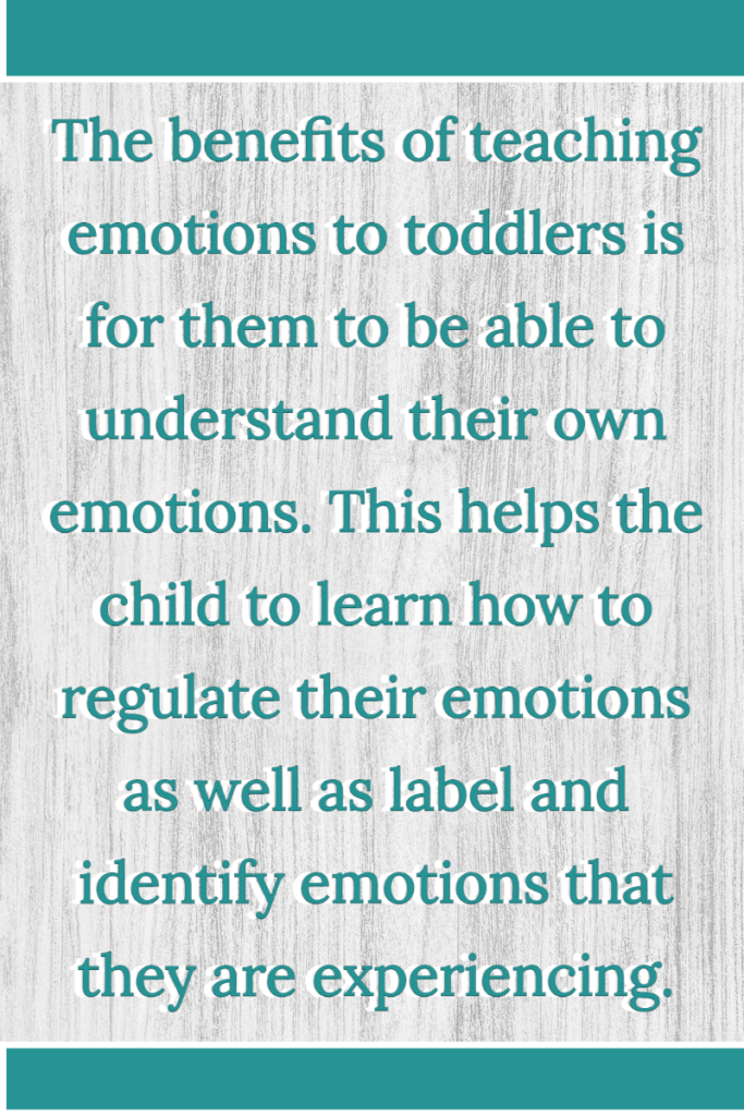 This image is a quote from the Benefits of teaching emotions to toddlers section of the blog post. 